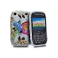 Master Accessory Silicone Case for Blackberry Curve 9320 Color Butterfly Flower Fancy (Accessory)