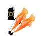 Flames N Games Pair of Bolas ANGEL POI (Orange) + transport bag.  Beautiful Long Tail Bollas Ideal For Children And Adults.  (Toy)