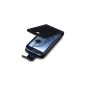Samsung Galaxy S3 i9300 Cell Phone Leather Case Cover, QUBITS Retailverpackung (Black) (Electronics)