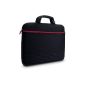 Philips SLE1500RN neoprene laptop sleeve to 39.6cm (15.6-inch) Black / Red (Personal Computers)