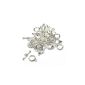 Imagine Beads Lot 20 T 10 mm silver clasps
