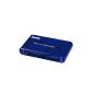 Hama 00055348 card reader 35-in-1 (including SD / SDHC / SDXC, CF Type I / II, MMC, USB 2.0) blue (accessory)