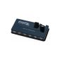 Plugable® USB 2.0 10 Port Hub with 12.5W power supply for EU and UK (Terminus & Technology FE1.1s 2.1 chipset, Windows, Mac OS X and Linux / Unix support, backwards compatible with USB 1.1 and forward-compatible with USB 3.0)