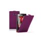 Membrane - Ultra Slim Purple Klapptasche Cover LG Optimus L3 II (E425 / E430) - Flip Case Cover (Electronics)