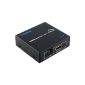 Ligawo ® HDMI Splitter 2 times - Generation III + Enhanced 3D signal support / HDMI cable distribution 1 to 2 Y-adapter 1080p FullHD HDMI High Speed ​​2-way / 2-port / 1 to 2 + power supply + Amplifier (Electronics)