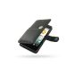 Acer Liquid S510 S1 Leather Case / Cover (Handmade Genuine Leather) - Book Type (Black) by Pdair (Electronics)