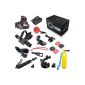 BEEWAY Sports Camera Accessories Bundle 13-in-1 accessory kits Kit For Go Pro GoPro Hero 1 2 3 3+ 4 Silver Black Edition Original Camera, Wifi SJCAM QUMOX SJ4000 M10 Action Camera, Sunco DREAM 2 Sport Cam DV etc, includes: Chest Body Harness Adjustable Belt Strap + Elastic Adjustable Head Strap + Extendable Handheld Telescopic Monopod Tripod Adapter + Bike Motorcycle Handlebar Seatpost Mount + Car Windshield Suction Cup Mount Stand Holder + Floating Hand Grip Handle Mount + Curved and Flat Adhesive Mounts with 3M sticker + Buckle Basic Mount with Screw + J Hook Buckler + Safety Tether + Nylon Bag + Plastic Spanner Wrench with Lanyard (Electronics)