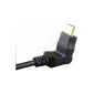 Digibuys HDTV 1080P HDMI Cable 1.4 Swivel Head angled 30 cm (Electronics)