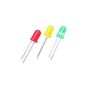 Sourcingmap - Lot 75 LED Lights to Roundheads - 3 mm diameter - Assorted Red / Green / Yellow