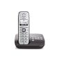 Gigaset E310A DECT big button cordless telephone with voice mail, anthracite (Electronics)