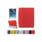 Besdata® Apple iPad Polyurethane Smart Cover for iPad 2/3/4 - Red - PT2603 (Electronics)