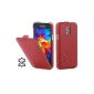 UltraSlim Pouch StilGut, leather for the Samsung Galaxy S5 mini, red (Wireless Phone Accessory)