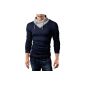 Grin & Bear Slim Fit sweater, sweat shirt shawl collar, BH111, BH113 (Clothing)