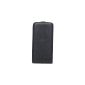 Façonnable FACOSELIP4N Case Grained Leather Flap for iPhone 4 / 4S Black (Accessory)
