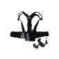 XCSOURCE® Chest harness + J-Hook Buckle adapter for GoPro Hero 3 February 3+ 4 / Sony Accessories Sony 100/30 AS AS100 / OS209 30V (Electronics)