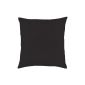 Qooltex cotton pillowcase with zipper in 11 sizes and 24 colors black 35 x 35 cm