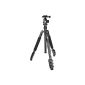 Sirui ET-1004 / E-10 Easy Traveler tripod with E-10 head (aluminum, height: 139 cm, weight: 1.3kg, Loading capacity: 8kg) with bag and strap (accessories)