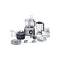 Siemens MK860FQ1 FQ.1 compact food processor, brushed stainless steel, black (household goods)