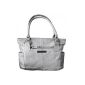 Women's leather handbag leather bag handbag bag tote bag genuine leather silver