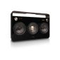 TDK 3 Speaker Boombox Audio System T78532 (with 3 speakers, FM radio, Trendy design) (Electronics)