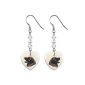 Leonberger Heart pearl earrings (jewelery)