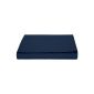 AmazonBasics Microfiber Flat Sheet, Navy Blue 180 x 290 + 10 cm (household goods)
