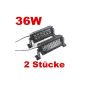 2 X 36W LED work light projector ideal spot for all-terrain vehicle, construction, ship flagship, auto Jeep 10-30V IP67