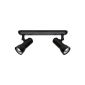 Lalumie LH00000055 Colin Spot beams, 2 flame, black (household goods)