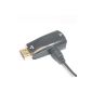 . HDMI connector to VGA + Audio to cable converter adapter for Full HD HDMI to VGA adapter included audio transmission (line out) | converter cable | up to 1080p / HDTV support | digital to analog | in Black (Electronics)