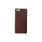 Veritable Leather Case iPhone 5s shell case with card holder brown elegant snap on protection for apple iphone iphone 5 5S box pouch (Clothing)