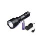 Canwelum Rechargeable Powerful brightest CREE LED flashlight, Compact Tactical CREE LED flashlight (A complete set with battery and charger) (Misc.)