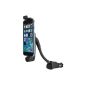 Active 8-pin Lightning Cars Auto Handyhalterung holder mobile phone holder mobile phone holder car holder car holder Car Holder Mount with flexible gooseneck for the cigarette lighter with charging function, USB port for Apple iPhone 6 (4.7) (Electronics)