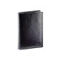 Great man wallet / black leather wallet N1559 gray man Gift Card - Pen / Stylus OFFERED (Clothing)