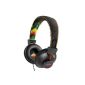 House of Marley EM-JH010-RA Positive Vibration headphones rasta (Electronics)