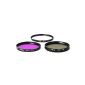 Set of 3 filters 67mm High Definition (UV filter, filter Fluorescent, Polarizer filter) for Nikon D5000, D3000, D3200, D5100, D3100, D7000, D4, D800, D800E, D600, D40, D40x, D50, D60, D70, D80 , D90, D100, D200, D300, D3, D3S, D700.  (Electronic devices)