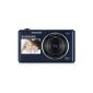 Samsung DV150F smart digital camera (16.2 megapixels, 5x opt. Zoom, 6.9 cm (2.7 inch) LCD screen, image stabilization, DualView, WiFi) cobalt (Electronics)