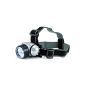 CSL - 9s LED Headlamp / Headlight / Headlamp incl Straps | Headlight | very bright and robust 9x LEDs | 4x lighting levels | 120 ° vertically | high wearing comfort | universally | Silver (Misc.).