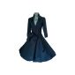 Evening Dress, Blue, Vintage Rockabilly style, Retro 50's, Skirt, Swing, Pin-Up Perfect For Dancing Soiree, Size 34-52 (Clothing)