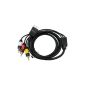 Decrescent Composite AV Cable (Component Video Cable) for Sony Playstation 1, 2 and 3 - 1.8m (Electronics)