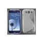tomaxx TPU Silicone Case Cover Samsung Galaxy S3, Samsung Galaxy S3 LTE (I9305) Skin Case Cover S-Line Transparent Edition (Electronics)