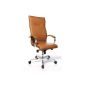 TOPSTAR OF190 AF4 executive chair Lean on 5 Leather light brown (household goods)