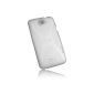 mumbi X TPU Silicone Case for HTC ONE X transparent white (accessory)