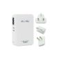 aLLreli® 34W / 5V / 6.8A (MAX) with 4-Port USB Power Adapter Wall Charger Adapter with jack Portable Removable Battery Travel Charger USB Multi Port Sector, universal portable charger, charger socket adapter (EU socket + UK + US) For iPhone 4S 4 June 5, iPad Mini Retina 4 Air, Samsung Galaxy S3 S4 S5 Note 3 2 Galaxy Tab 2 March, HTC, Google Android Nexus 5/7/10 Smartphones, Tablets, Google Glass [Color: white] (Accessories Cordless Phone)