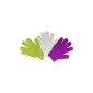 3 pairs of ladies peeling Shower Scrub gloves - gloves scrub Pack B (Textiles)
