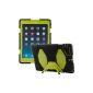 kwmobile® Hybrid Case with Stand for Apple iPad Mini practical 2 Retina / iPad Mini 3 in Green.  TPU Silicone Case outside hardcase inside - for outdoor use and very modern.
