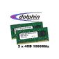 MICRON Original (Mihatsch Diewald) 8GB Dual Channel Kit 2 x 4 GB DDR3-1066 204 pin SO-DIMM (1066, PC3-8500S, CL7) - suitable for current notebooks and MacBook 5,1 6,1 + MacBook Pro 5.1 6.1 6.2 7 (Personal Computers)
