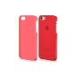 kwmobile® Superb ultra-thin hard case transparent chic Apple iPhone 5 / 5S Red - Completes the design of your Apple iPhone 5 / 5S (Wireless Phone Accessory)
