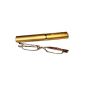 Reading glasses reading aid compact MINI with case for men and women - 1.0 to 3.0 diopter LB001 (Textiles)