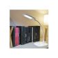 BESTEK LED desk lamp table lamp book lamp Flexible reading lamp Rechargeable 3 steps touch dimmer 5W (White)