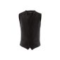 GREIFF men's waistcoat suit vest CLASSIC - Style 66F - black (Textiles)